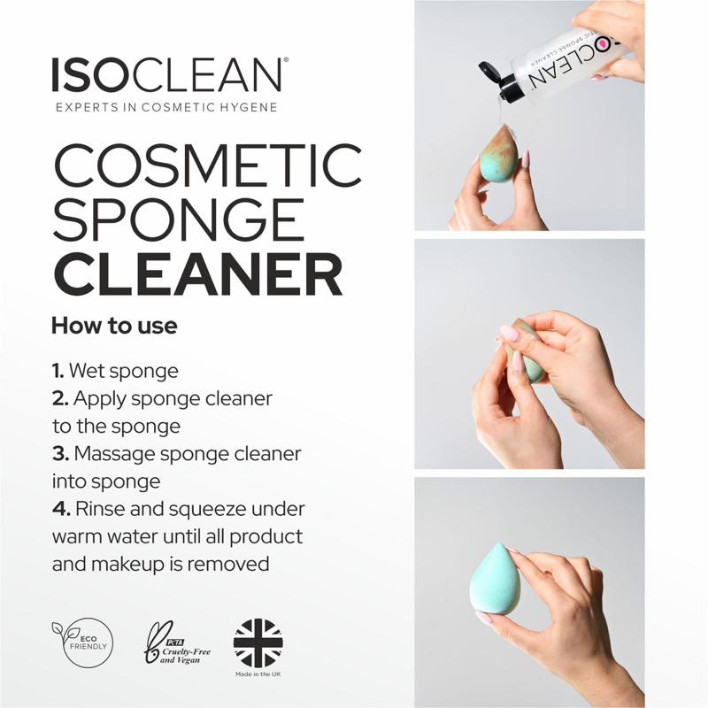 英國代購現貨ISOCLEAN 化妝海綿清潔劑 專業美妝蛋清潔液110ml-細節圖5