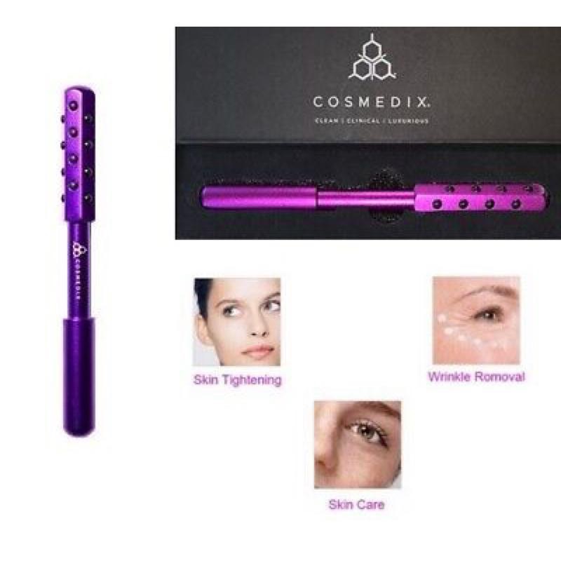 美國代購現貨🇺🇸潔西卡·艾芭推薦Cosmedix滾動美容棒面部按摩棒 消腫提拉紫色滾筒-細節圖2