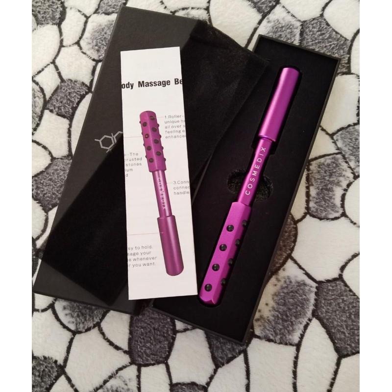 美國代購現貨🇺🇸潔西卡·艾芭推薦Cosmedix滾動美容棒面部按摩棒 消腫提拉紫色滾筒-細節圖3