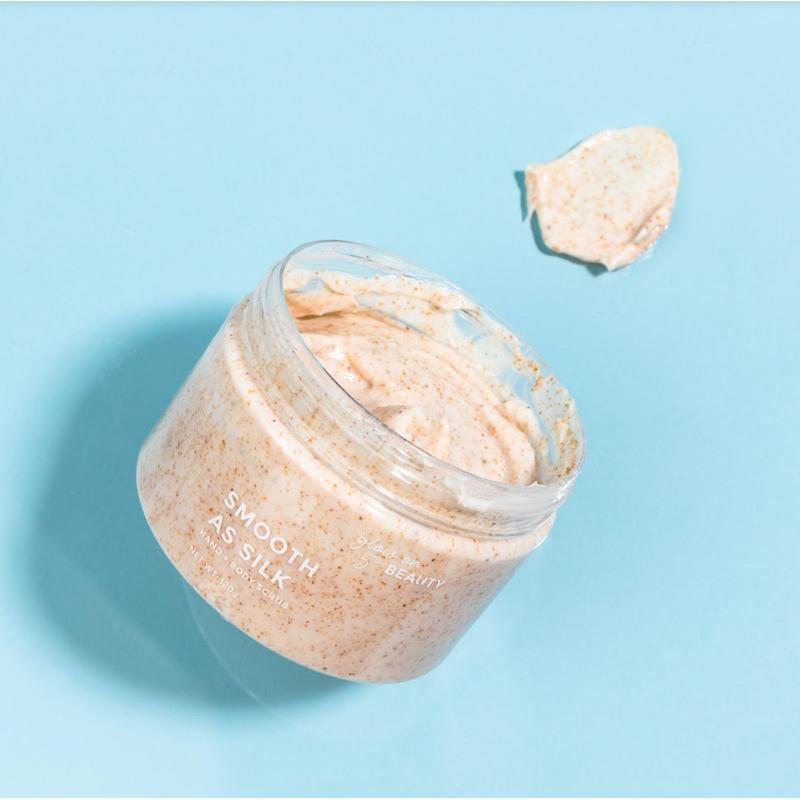 美國代購現貨glow on 5th beauty 綠茶精粹乳木果油絲般柔滑手部+身體磨砂膏-細節圖2