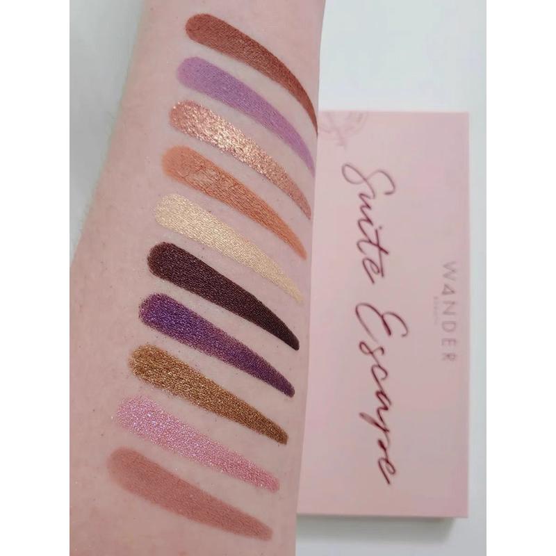 現貨美國wander beauty suite escape 十色眼影盤7.5g乾燥玫瑰粉韓系啞光閃片-細節圖3