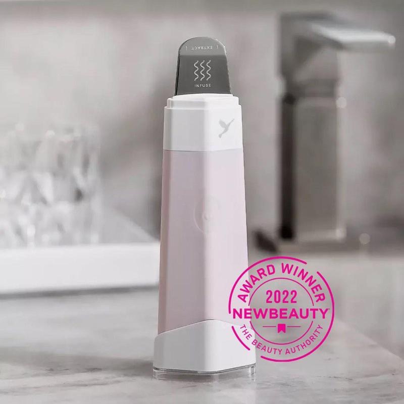 美國代購現貨DERMAFLASH DERMAPORE超音波潔面儀毛孔去角質黑頭清潔器精華注入儀二合一-細節圖6