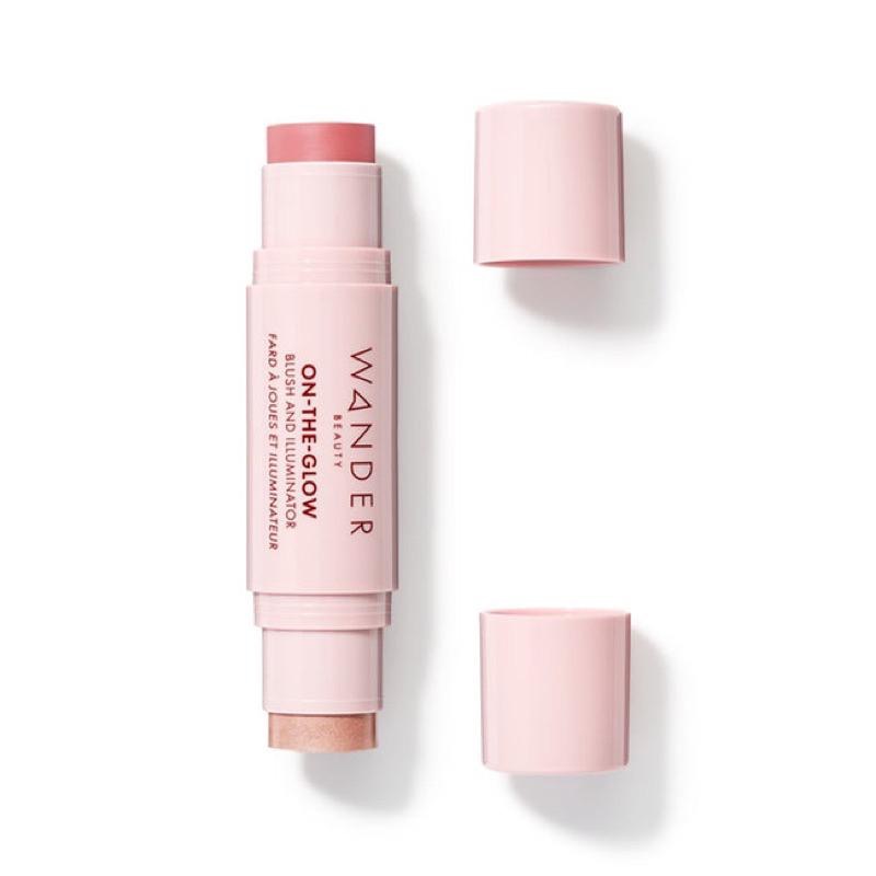 美國代購現貨WANDER BEAUTY On-the-Glow煥彩腮紅棒 修容棒打亮 提亮高光 兩用二合一修容棒-細節圖3