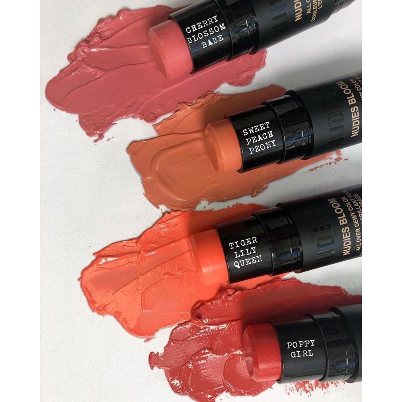 NUDESTIX Nudies Matte SUNKISSED腮紅修容棒珊瑚色古銅色陰影唇膏筆 兩用唇頰 腮紅膏 唇線筆-細節圖2