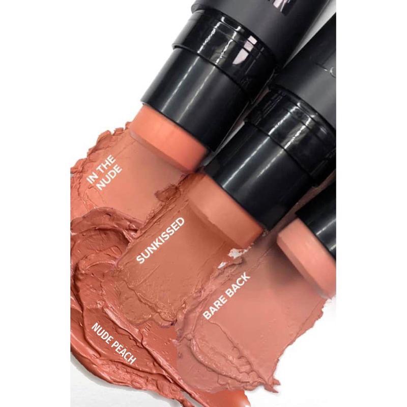 NUDESTIX Nudies Matte SUNKISSED腮紅修容棒珊瑚色古銅色陰影唇膏筆 兩用唇頰 腮紅膏 唇線筆-細節圖3