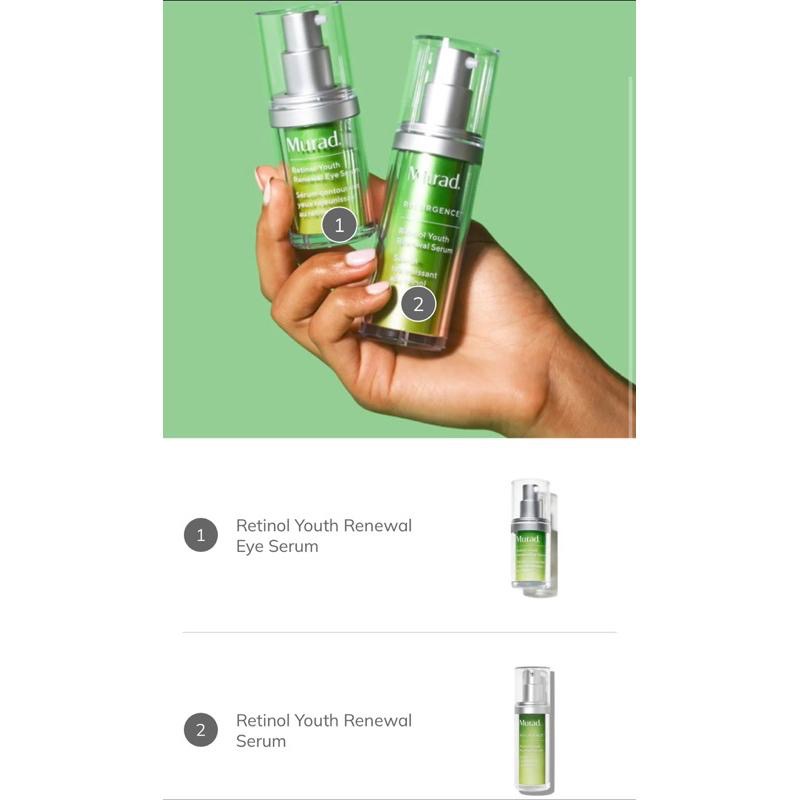 超值🔥正裝兩件組合套裝早C晚A必備Murad視黃醇青春更新精華A醇眼霜Retinol Youth眼部精華-細節圖5
