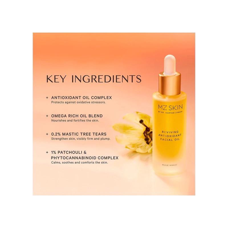 MZ SKIN 歐米伽抗氧光澤豐盈精華油面油 保養油15ml REVIVING Oil高端醫美頂級保養-細節圖2