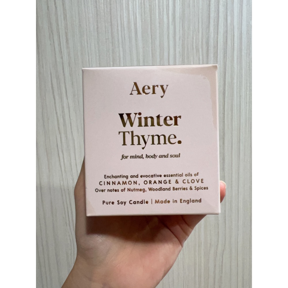 英國代購現貨Aery Living x LOOKFANTASTIC 香氛冬季百里香蠟燭winter thyme-細節圖4
