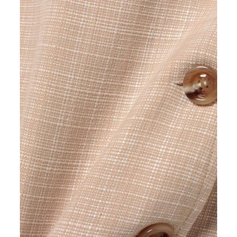 日本全新吊牌專櫃正品Dazzlin氣質小香風格紋復古傘裙鈕扣半身裙-細節圖6