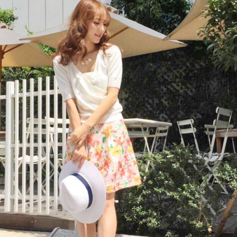 全新代購正品轉售日牌Mercuryduo質感花裙短裙-細節圖2