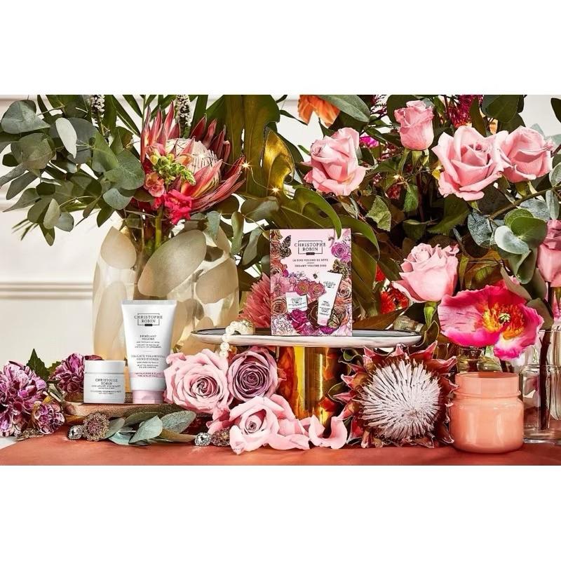 英國代購現貨Christophe Robin CR 玫瑰豐盈淨化髮泥40ml潤髮乳75ml 套裝組合禮盒-細節圖3