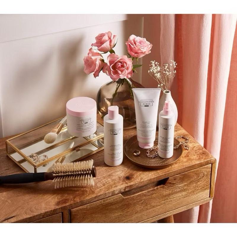 英國代購現貨Christophe Robin CR 玫瑰豐盈淨化髮泥40ml潤髮乳75ml 套裝組合禮盒-細節圖6