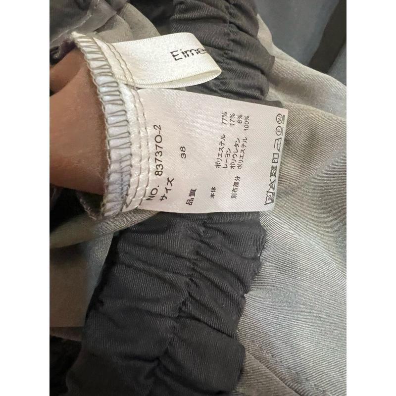 日本貴牌Eimee law高質感大人感西裝褲寬褲測條文設計直筒顯瘦拼接-細節圖8