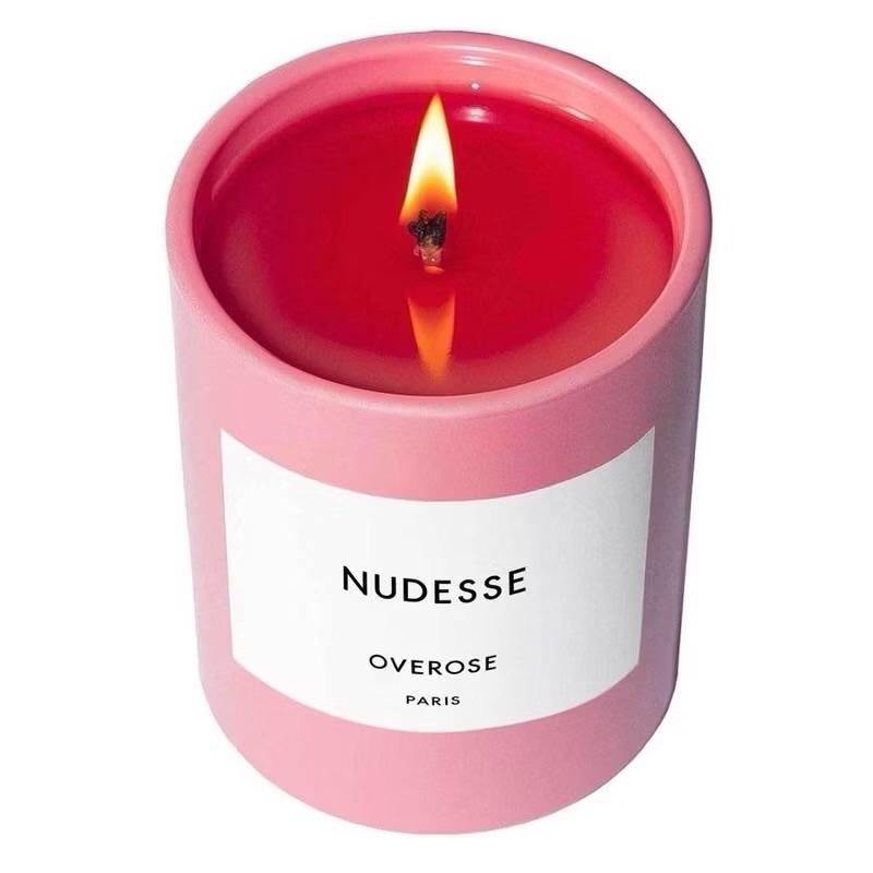 現貨 英國 Overose 香氛蠟燭 nudesse 玫瑰晨露 玫瑰香薰 薰香 迷你蠟燭 大馬士革乾燥玫瑰-細節圖4