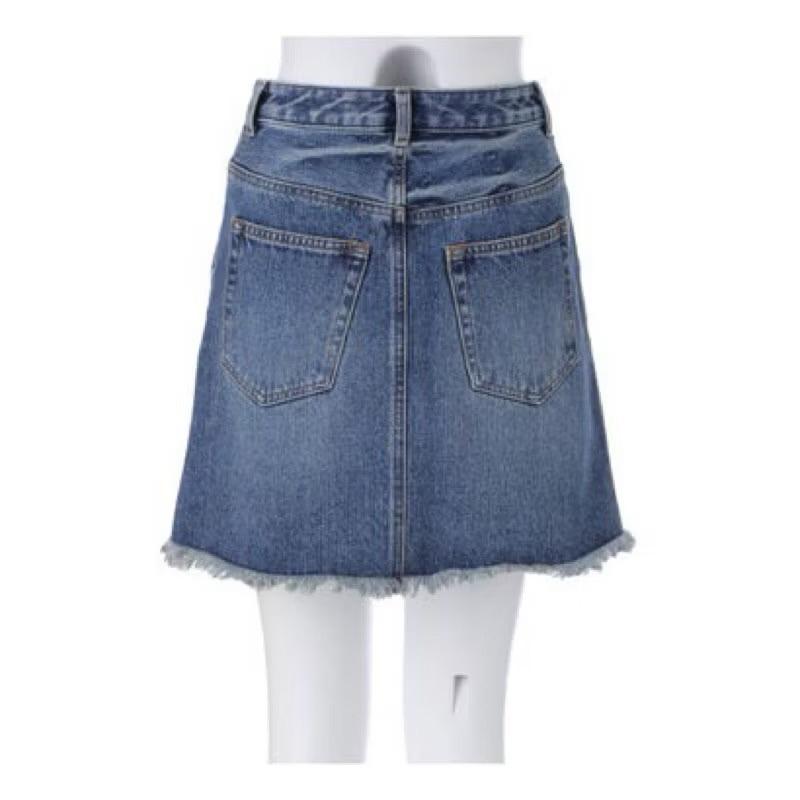 [全新 現貨］吊牌未拆 日本🇯🇵MURUA刺繡牛仔裙 短裙 正品 花朵-細節圖3