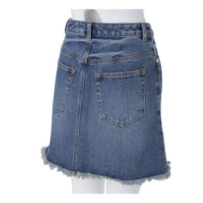 [全新 現貨］吊牌未拆 日本🇯🇵MURUA刺繡牛仔裙 短裙 正品 花朵-細節圖4