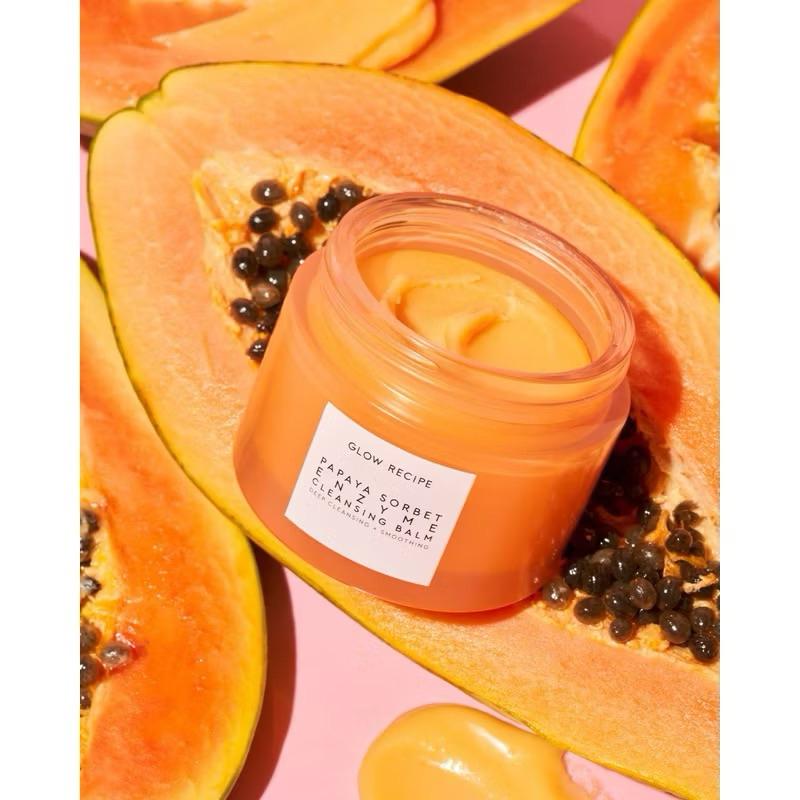 美國代購現貨GLOW RECIPE Papaya Sorbet Enzyme木瓜酵素卸妝膏雪葩潔膚乳潔面膏-細節圖3