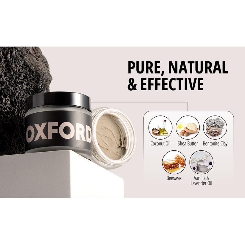 美國代購現貨OXFORDhill純天然男士造型定型髮膠髮蠟 強力塑型凝土蠟 重塑髮泥10.75ml旅行裝-細節圖2