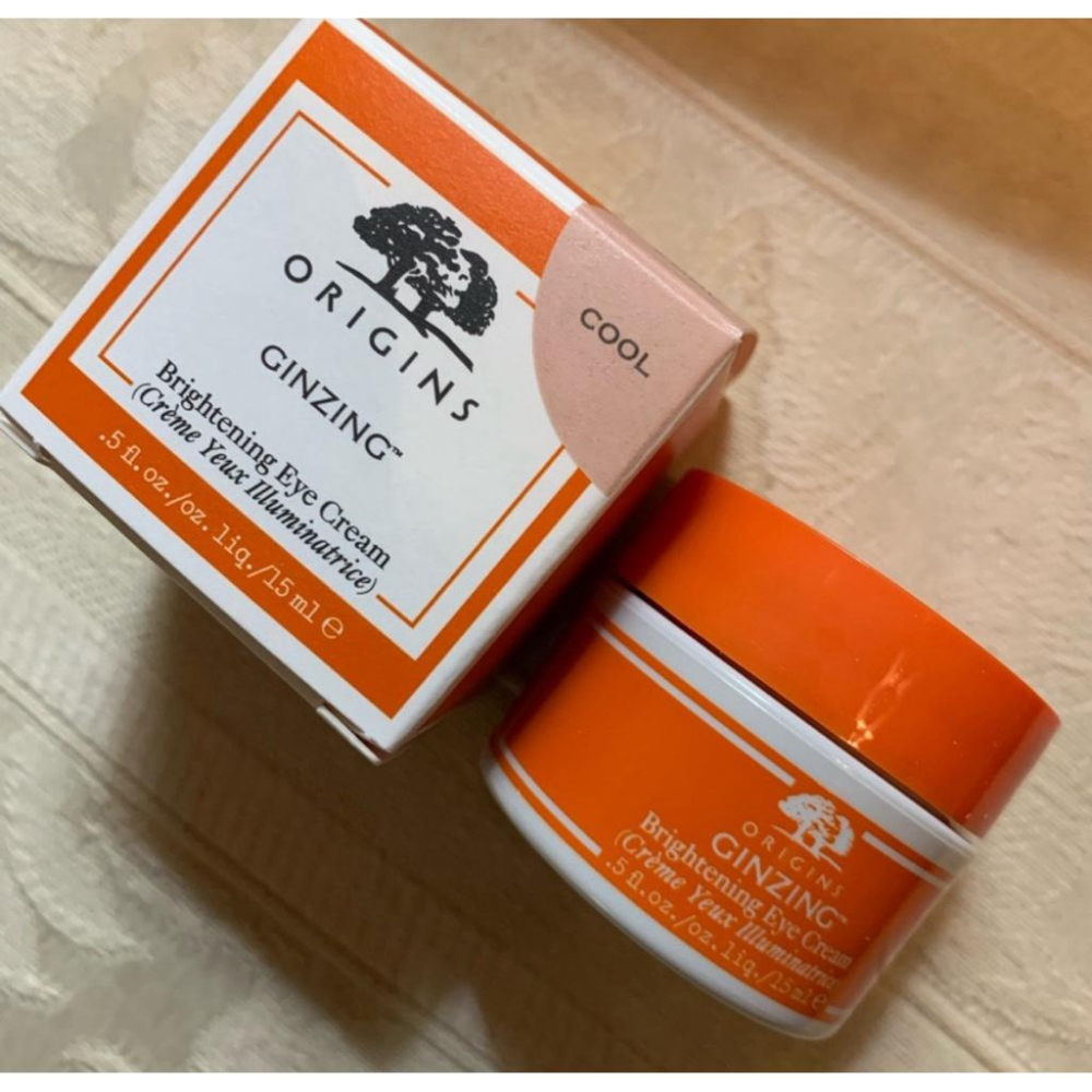Origins 品木宣言 元氣十足亮眼霜GinZing咖啡因亮采眼霜 維他命C 菸鹼醯胺黑眼圈眼周保濕cool-細節圖3