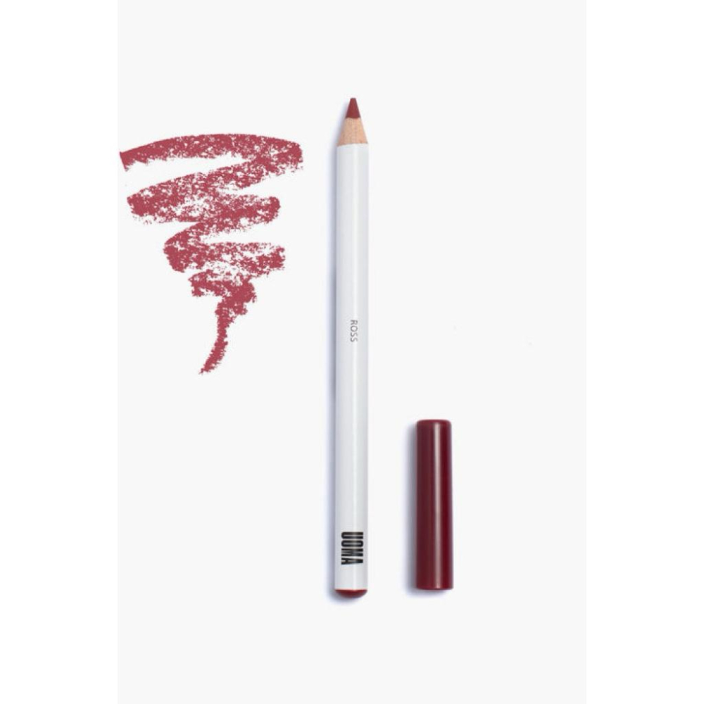 玫瑰豆沙色💋美國現貨UOMA BADASS唇線筆ROSS啞光滑順口紅 唇筆唇膏霧感顯色 不易暈染-細節圖3