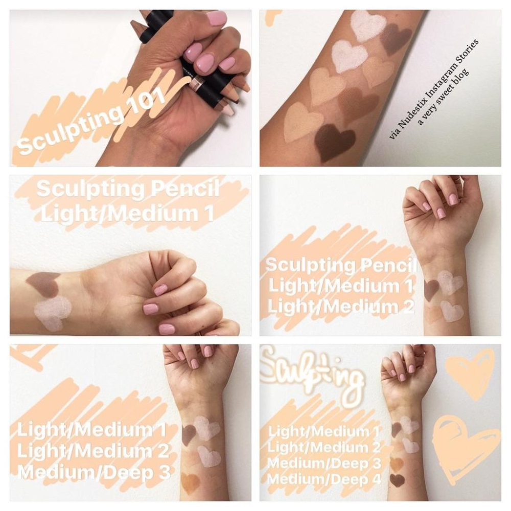 現貨NUDESTIX Concealer Pencil Light 3遮瑕筆 修飾膚色提亮打亮高光筆雙頭修容筆 陰影筆-細節圖7