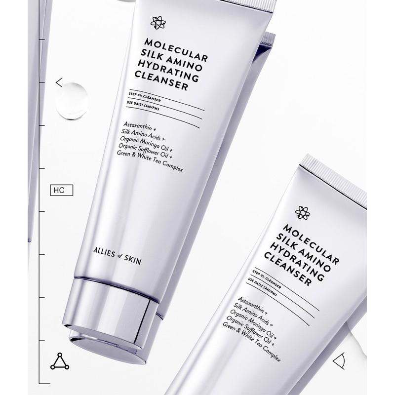 英國代購Allies of Skin 分子絲氨基酸保濕潔面乳洗面乳100ML-細節圖3