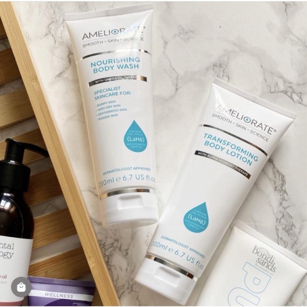 英國代購現貨🔥AMELIORATE身體乳液200ml 毛孔角化保濕滋潤潤澤沐浴露 沐浴乳 去角質霜-細節圖8