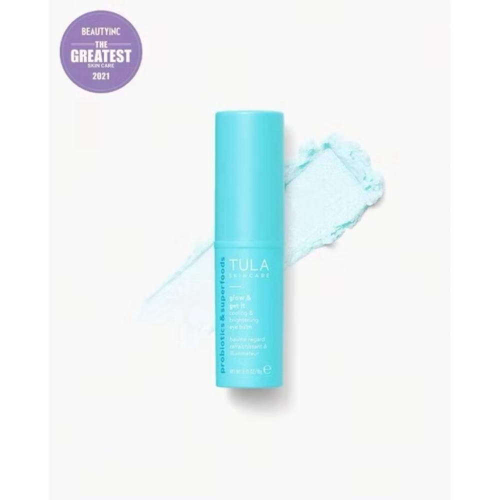 現貨🔥TULA Skincare 經典補水眼霜棒 10g保濕潤澤 沁涼質地 妝前妝後可用 亮采玫瑰果油滋養-細節圖3