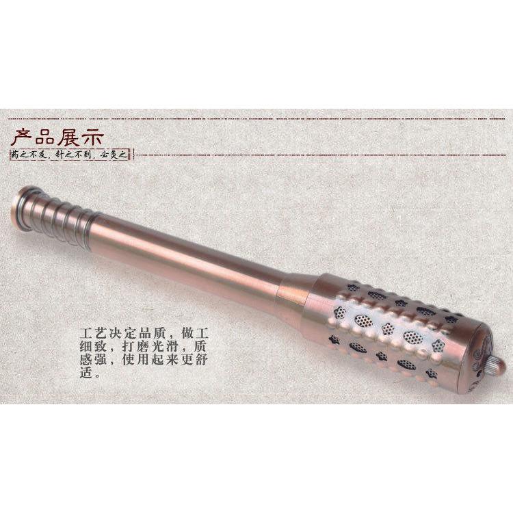 大號紅銅溫灸棒 送艾條、隔熱套、清潔刷、滅火蓋、穴位圖-細節圖4