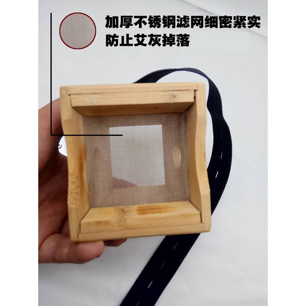 廠家批發加厚竹製單孔艾灸盒艾條專用溫灸器具竹製南陽艾灸盒-細節圖8