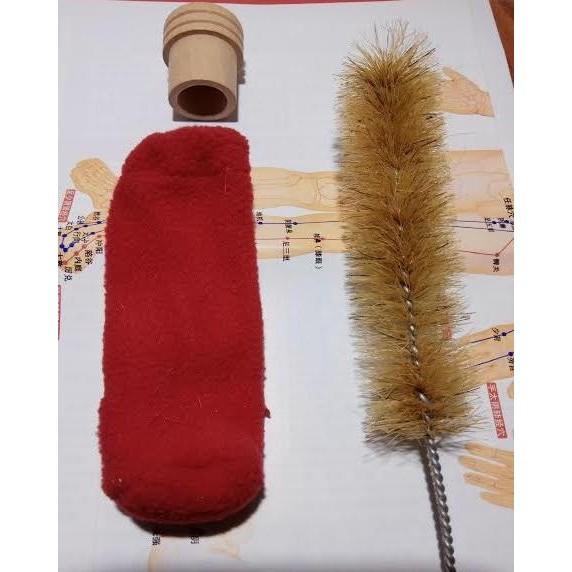 大號古銅溫灸棒 送艾條、隔熱套、清潔刷、滅火蓋、穴位圖-細節圖7