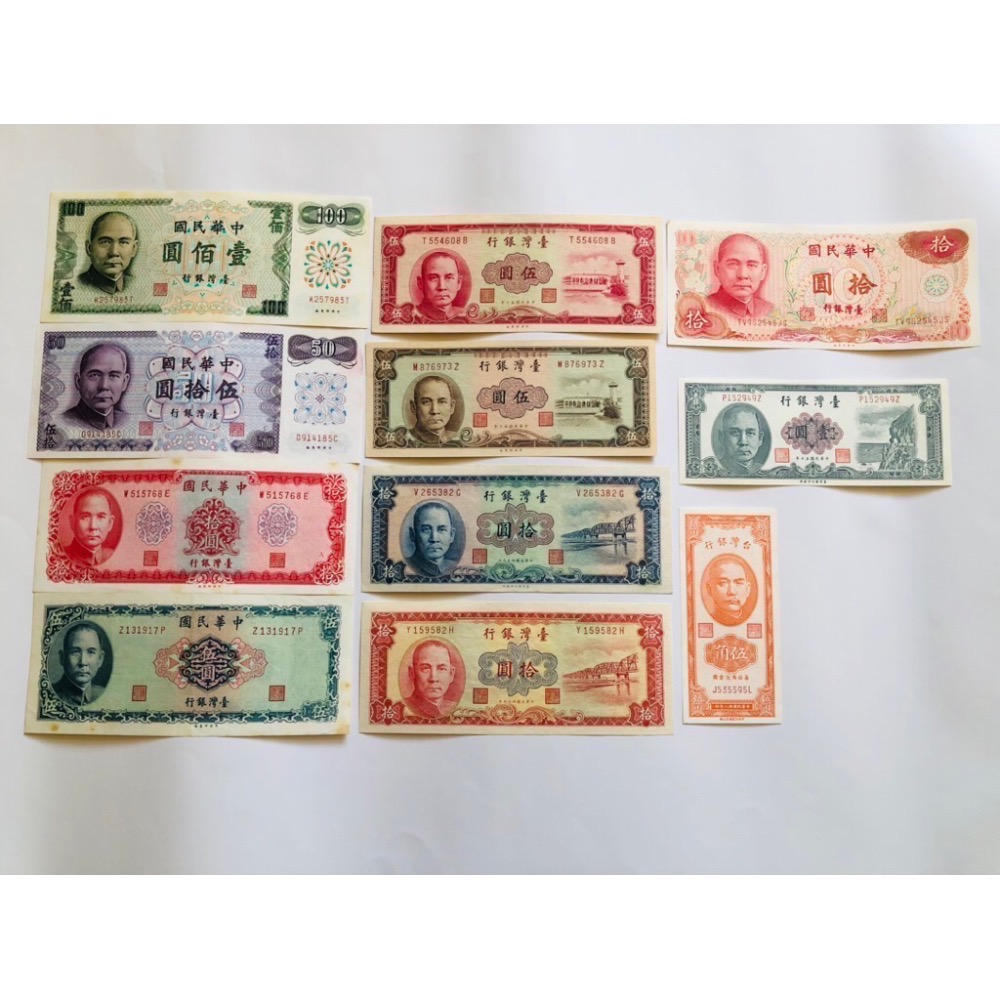 臺鈔11張（壹佰圓+伍拾圓+拾圓4張+伍圓3張+壹圓+伍角）共11張，品相佳，值得珍藏 （隨機出貨）祝福您財源廣進-細節圖5