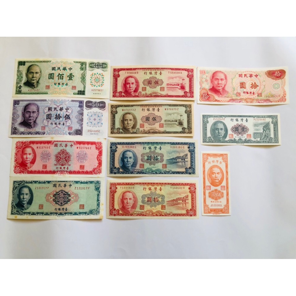 臺鈔11張（壹佰圓+伍拾圓+拾圓4張+伍圓3張+壹圓+伍角）共11張，品相佳，值得珍藏 （隨機出貨）祝福您財源廣進-細節圖6