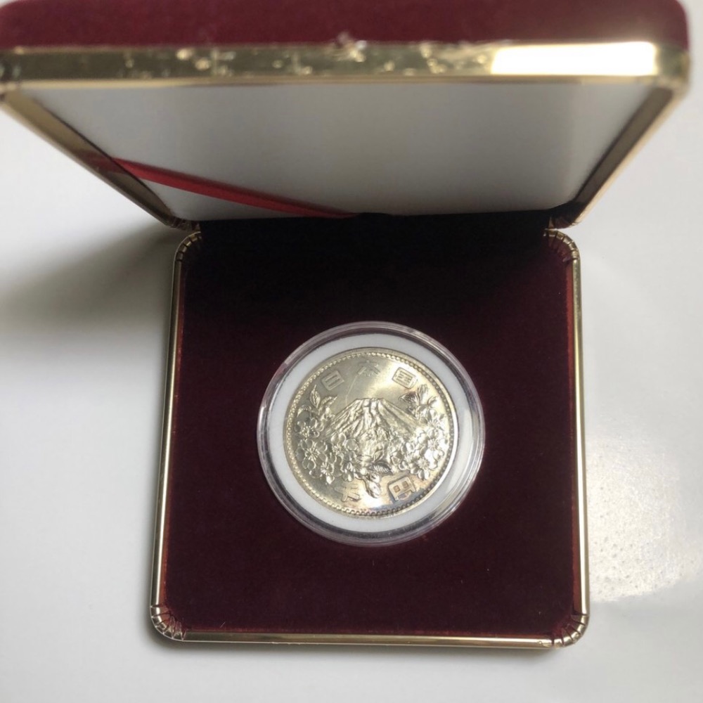 1964年東京奧運日本發行：（壹仟圓紀念銀幣1枚；含盒裝）品相佳，值得珍藏，送禮收藏兩相宜，祝福您財源廣進，日日發大財-細節圖4