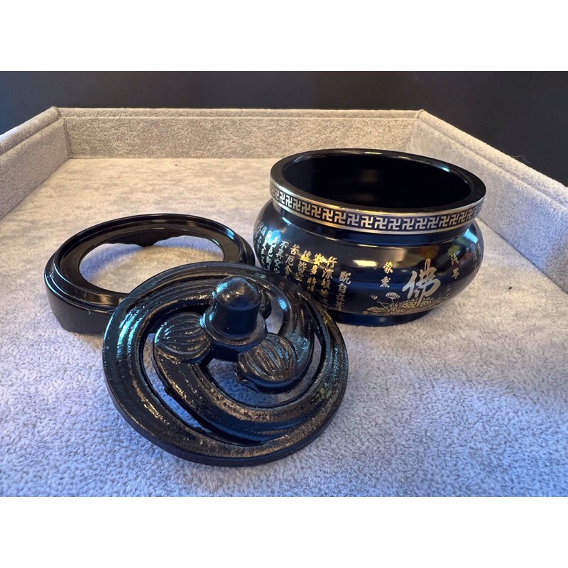 佛字心經香爐/盤香爐/淨爐-細節圖2