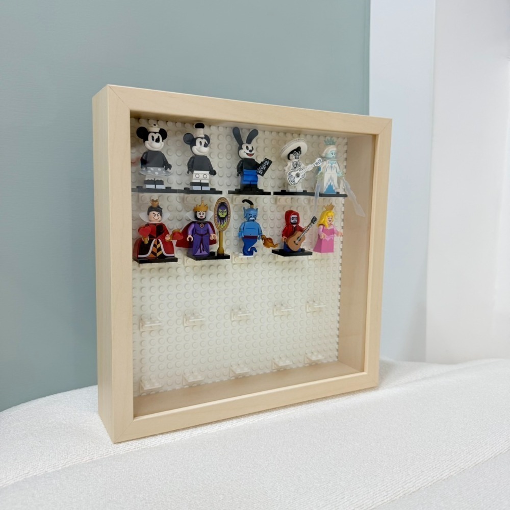IKEA SANNAHED原木色畫框/相框xLEGO樂高人偶收納71038 71024 71012-細節圖2