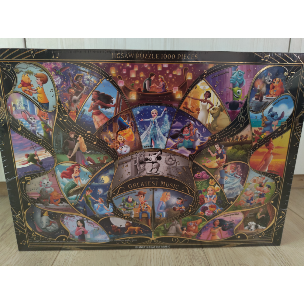 Disney全新迪士尼TENYO拼圖1000片 GREATEST MUSIC-細節圖5
