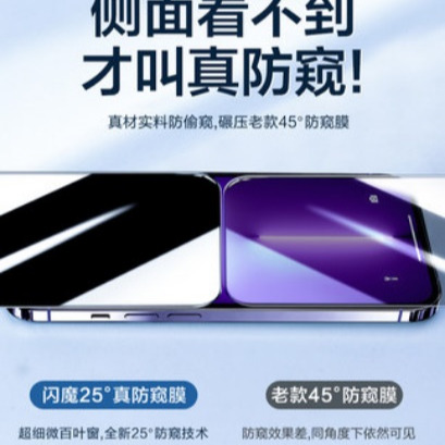 ［哈利3C］ 台灣現貨 閃魔 滿版 防窺 iPhone 14 Pro Max Plus  滿版 全屏覆蓋 玻璃貼 鋼化膜-細節圖3