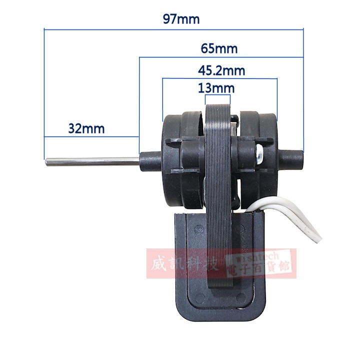 17NB 冰箱送風馬達 110V/60Hz 逆轉適用-細節圖2