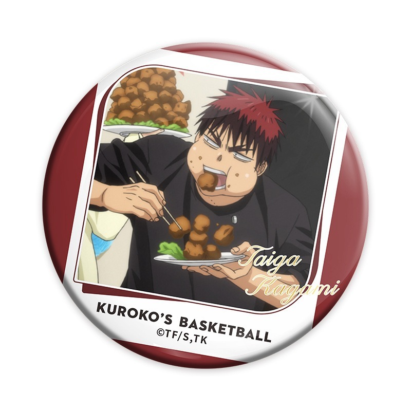 《周邊》陸版正版 黑子的籃球 影子籃球員 徽章 浮雕徽章 浮雕燙金 奇蹟的世代 黑子 赤司征十郎 青峰 黃瀨 綠間 火神-規格圖3