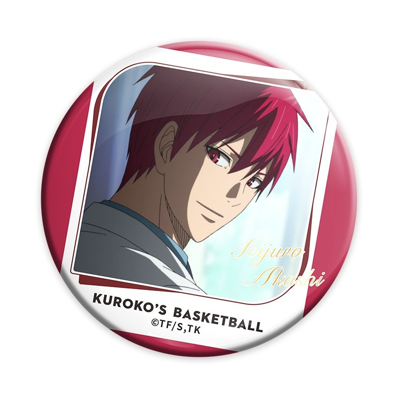 《周邊》陸版正版 黑子的籃球 影子籃球員 徽章 浮雕徽章 浮雕燙金 奇蹟的世代 黑子 赤司征十郎 青峰 黃瀨 綠間 火神-規格圖3