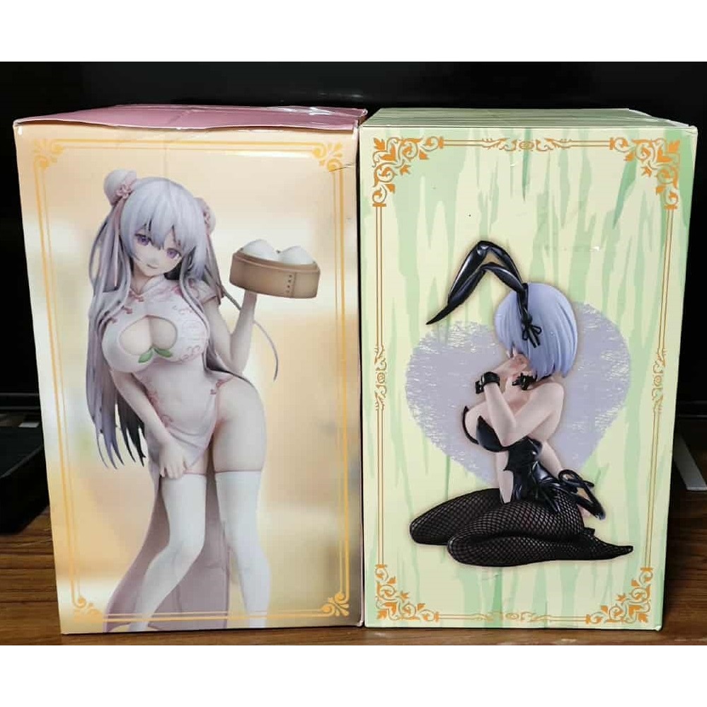 《周邊》【☆現貨☆】特賣 非官方 公仔 模型 巨無霸公仔 美女公仔 兔女郎 黑網襪 桃包 桃子包子 桃饅醬 旗袍-細節圖2
