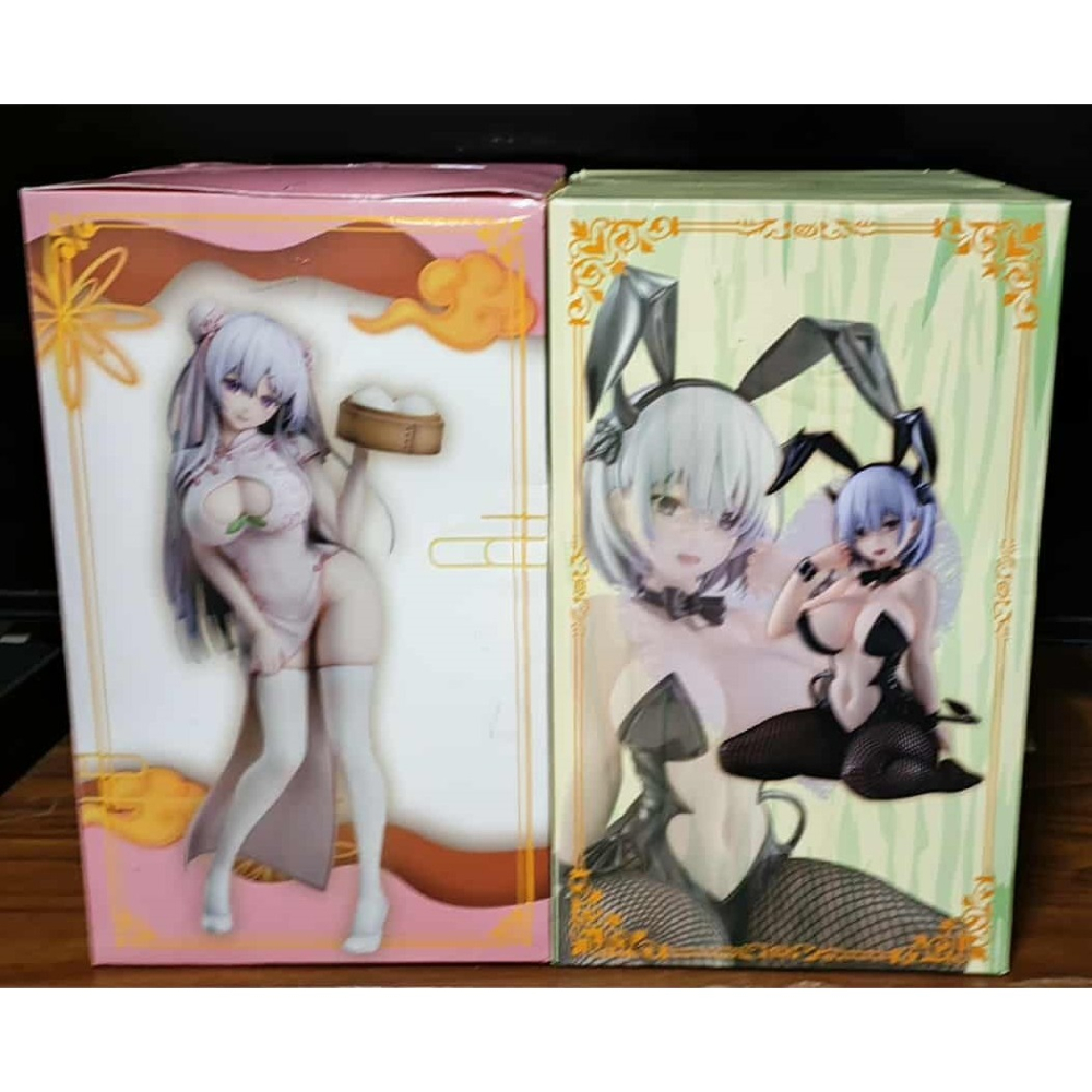 《周邊》【☆現貨☆】特賣 非官方 公仔 模型 巨無霸公仔 美女公仔 兔女郎 黑網襪 桃包 桃子包子 桃饅醬 旗袍-細節圖4