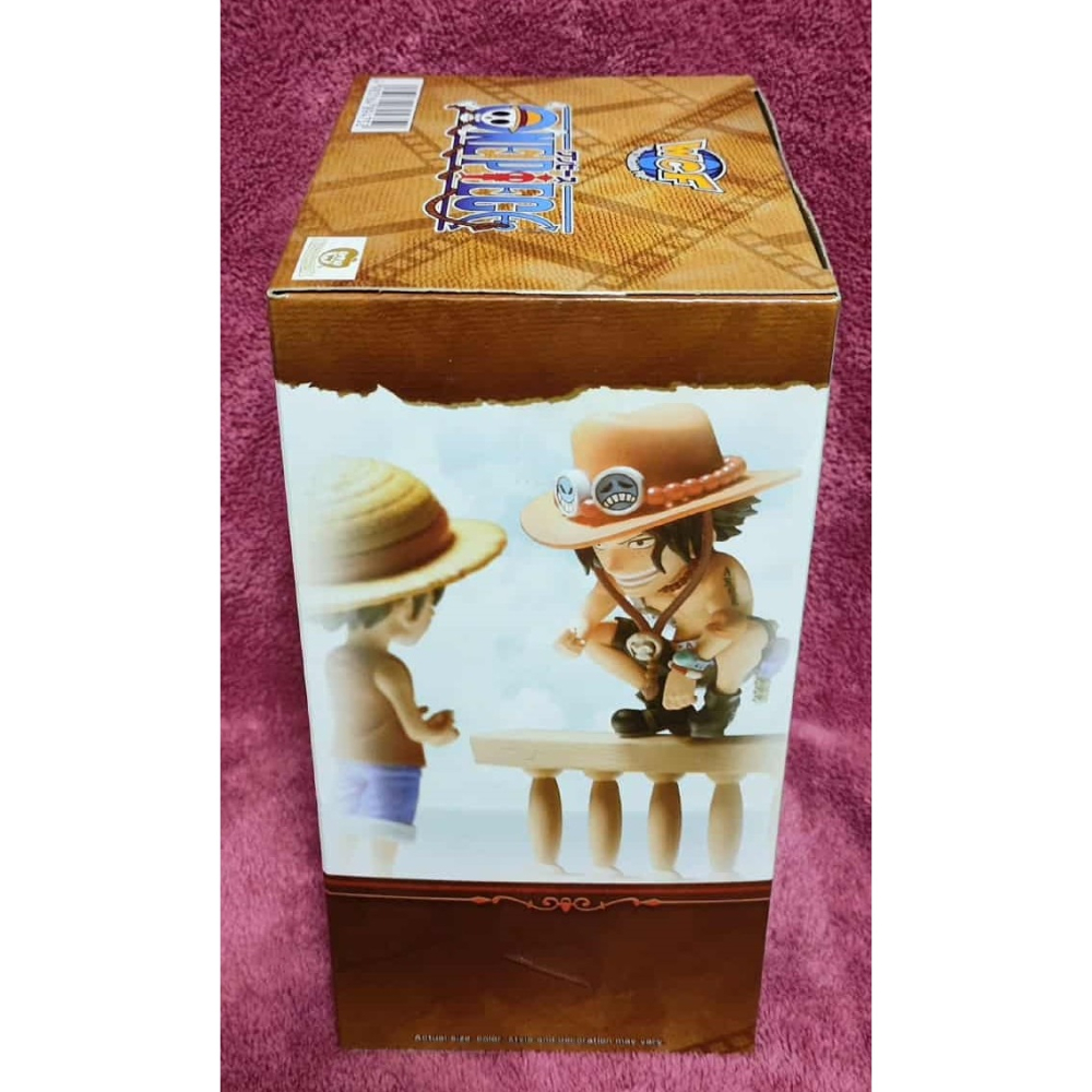 《周邊》【☆現貨☆】 特賣 代理版 景品 公仔 海賊王 航海王 BANPRESTO WCF 艾斯 魯夫 生命紙場景-細節圖2