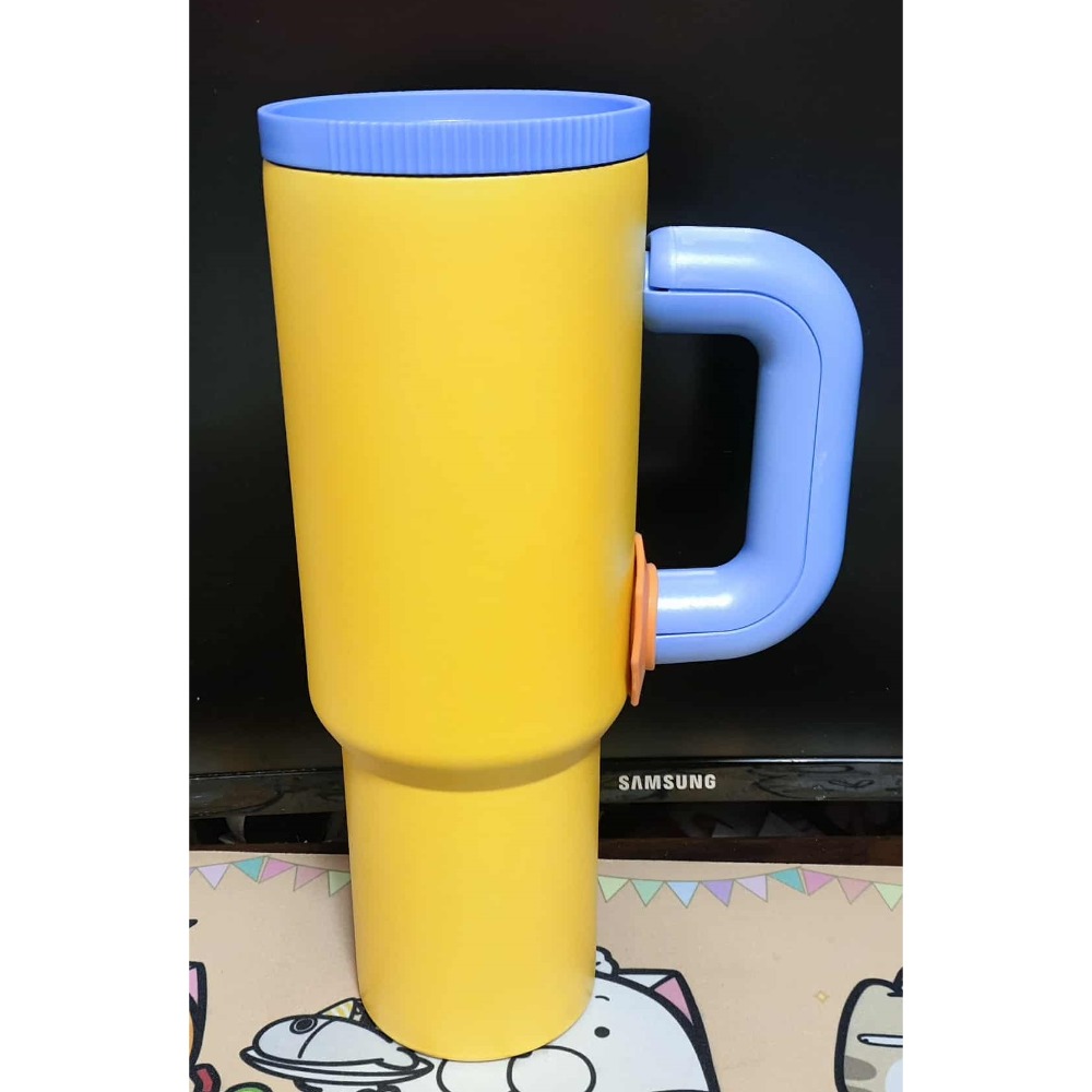 《雜物》【☆24小時限時現貨☆】 特賣 1200ml 冰霸杯 不鏽鋼 冰霸杯 附吸管 手柄杯 吸管杯 飲料杯-規格圖2