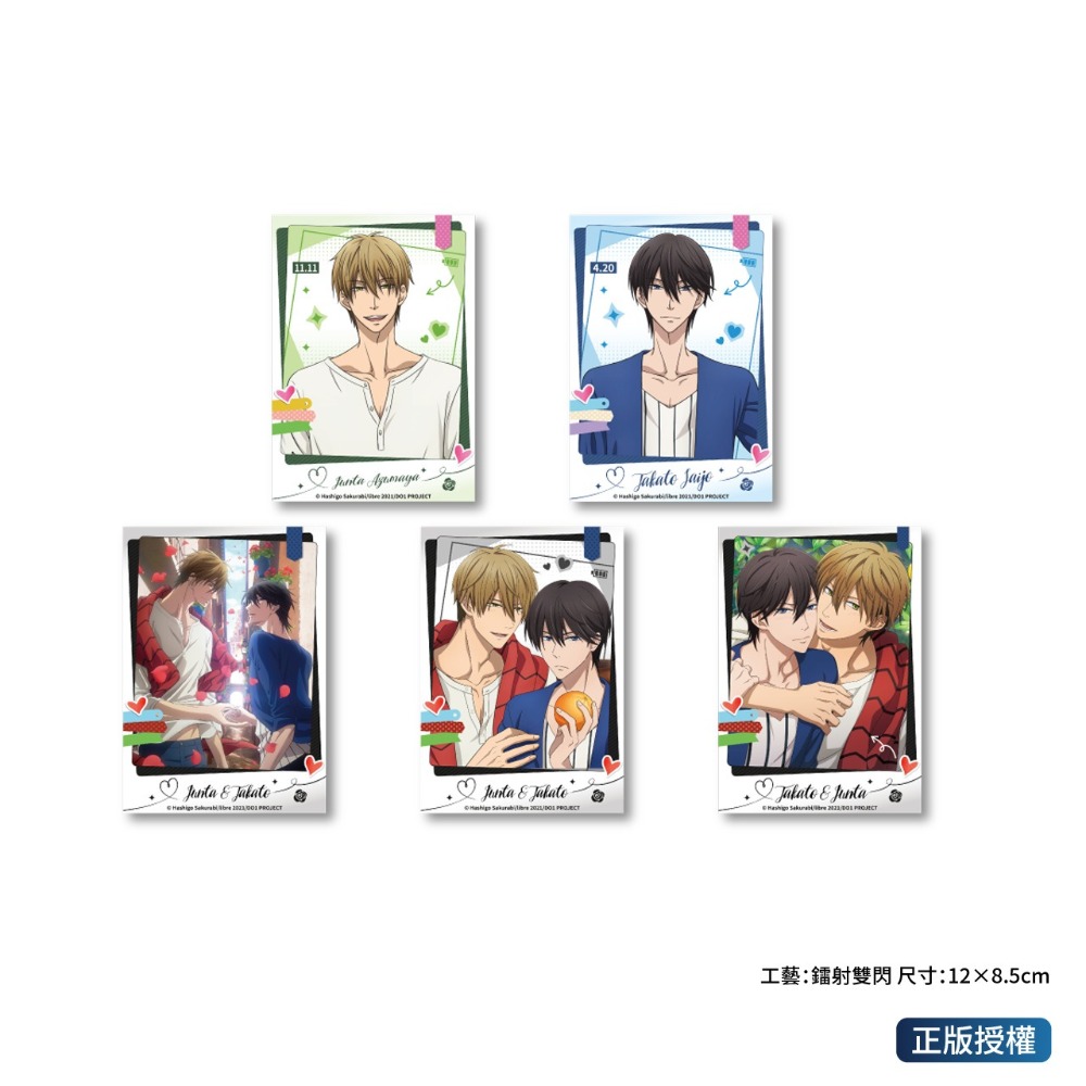 《周邊》陸版 正版 我讓最想被擁抱的男人給威脅了 BL 耽美 相卡 插畫收藏 東谷准太 西條高人 西班牙Ver 劇照-規格圖4