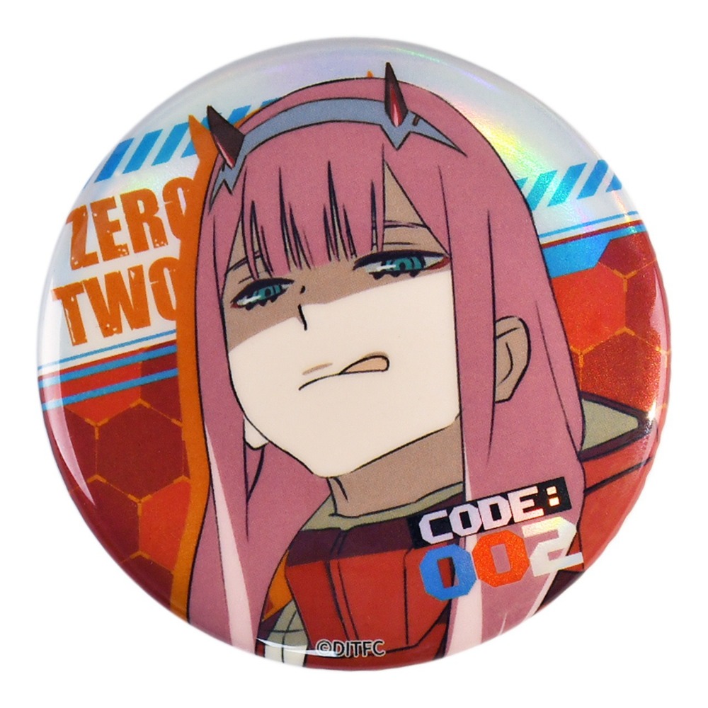 《周邊》【☆現貨☆】陸版 正版 DARLING in the FRANXX Code 02 零二 徽章 國家隊Ver-規格圖4