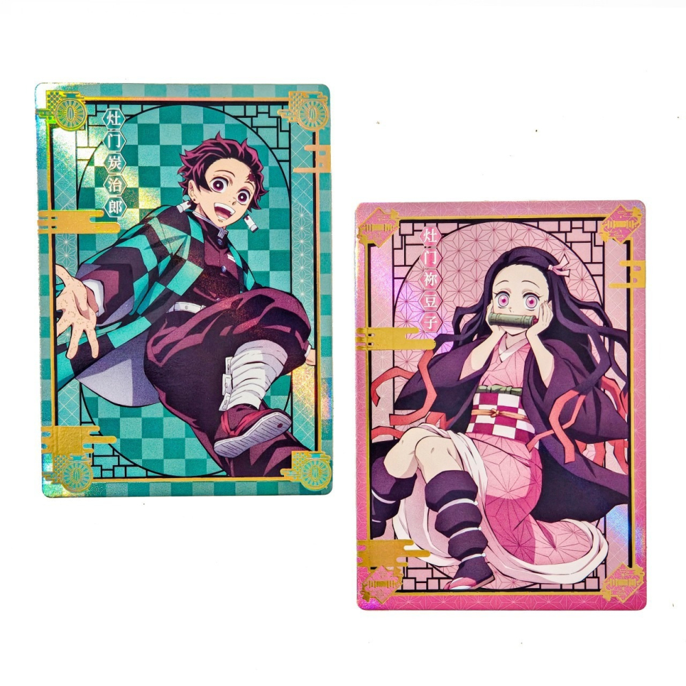 《周邊》陸版官方 正版授權 鬼滅之刃 全集中展 立繪 收藏卡 炭治郎 禰豆子 我妻善逸 煉獄杏壽郎 宇髄天元-細節圖3