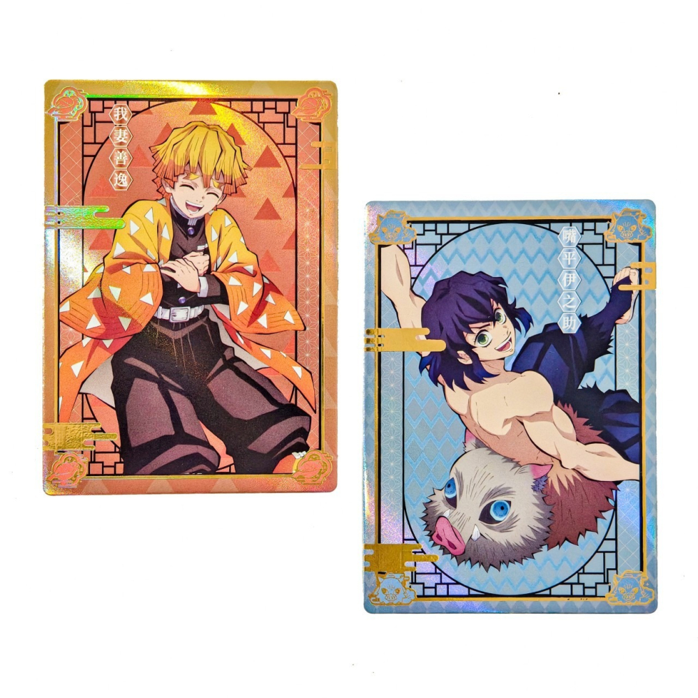 《周邊》陸版官方 正版授權 鬼滅之刃 全集中展 立繪 收藏卡 炭治郎 禰豆子 我妻善逸 煉獄杏壽郎 宇髄天元-細節圖4