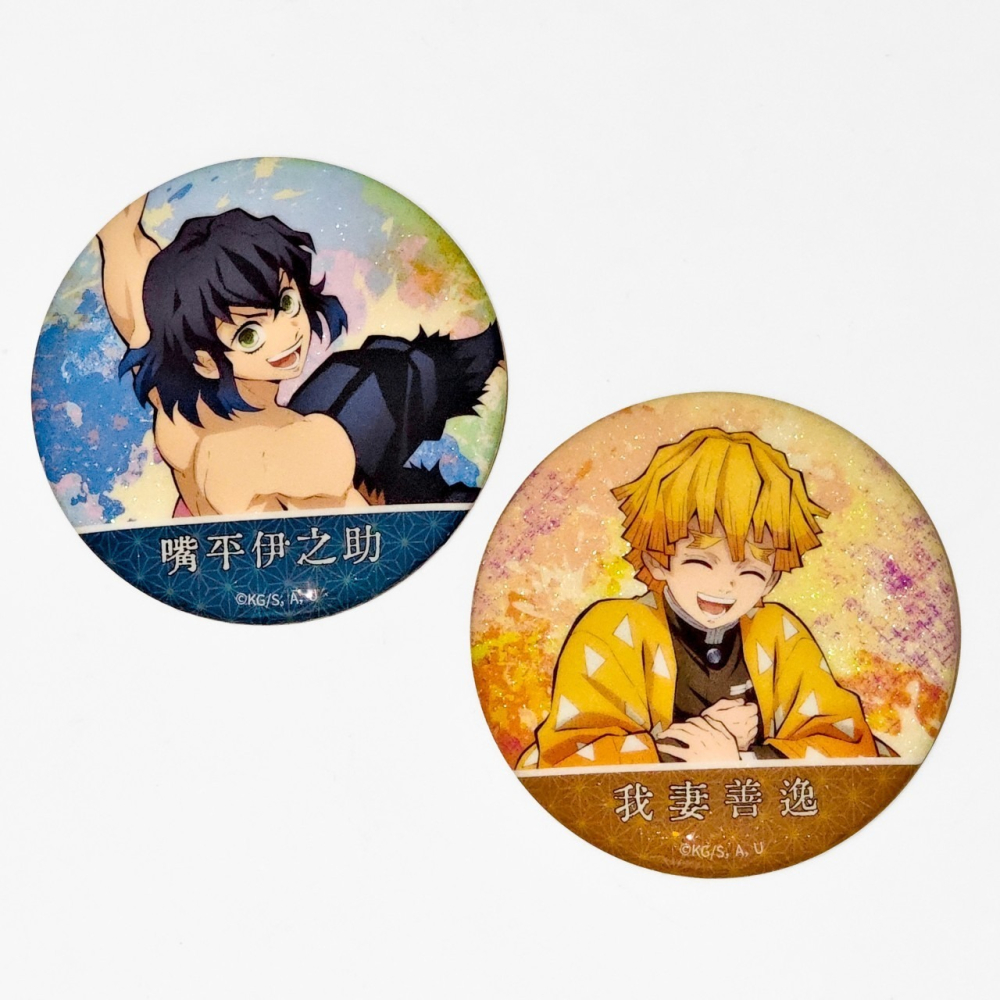 《周邊》陸版官方 正版授權 鬼滅之刃 全集中展 馬口鐵徽章 大徽章 炭治郎 禰豆子 我妻善逸 煉獄杏壽郎 宇髄天元-細節圖6